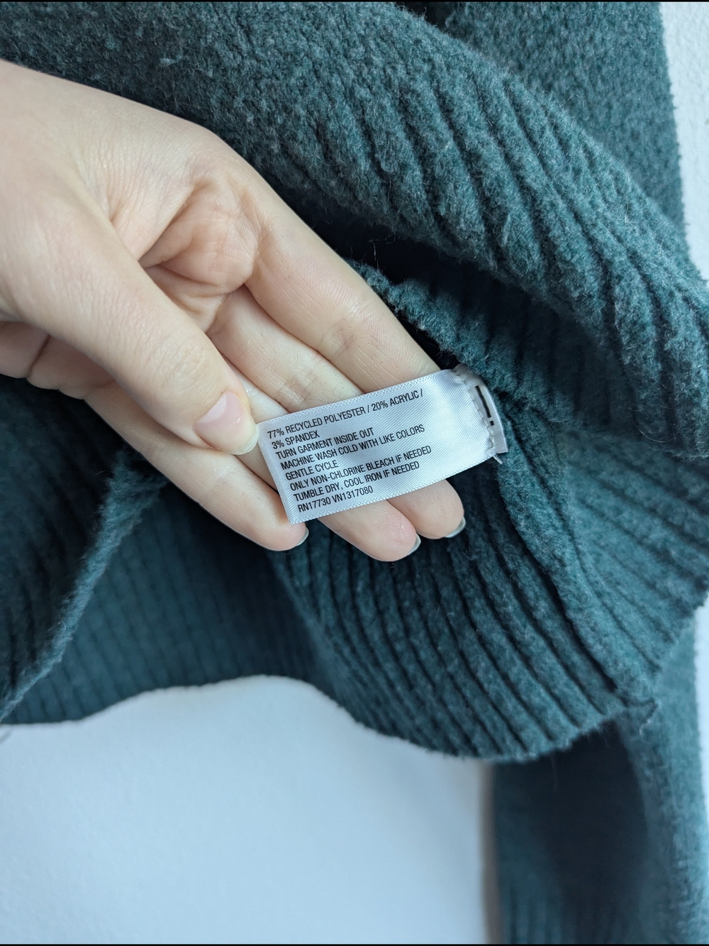 Universal Thread Women's Crewneck Sweater in Dark Teal - Picture 5 of 6